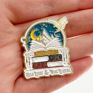 High Lords & Wing Leaders Enamel Pin, Bookish Gifts, Gifts For Readers
